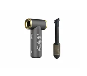 KiCA Jet Fan 2 Ventilator + Staubsaugeraufsatz grau / Akku-Ventilator & Staubsauger / 1100 mAh / USB-C