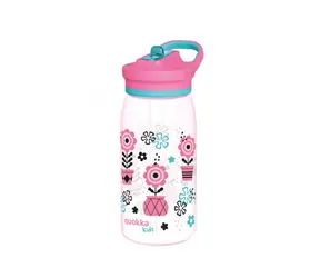 Quokka Kunststoff-Trinkflasche Glow Kids Melodic Flowers 580 ml