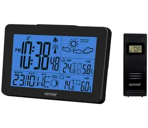 Denver WS-530 schwarz / Wetterstation / Luftfeuchtigkeits- und Temperaturmessung