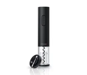 Eldonex WineSpin schwarz / elektrischer Weinöffner / 4X AA Batterien