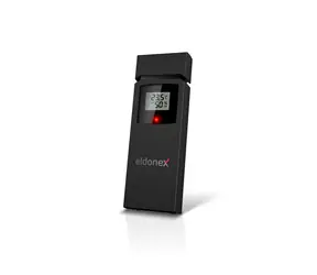 Eldonex WeatherCheck Sensor schwarz / Außen-Funksensor / Temperatur- und Luftfeuchtigkeitsmessung 
