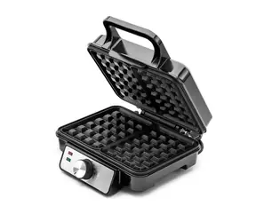 Huslog Waffeleisen schwarz / 1200W / 2 Waffeln / Antihaftbeschichtung 