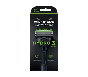 Wilkinson Hydro 3 Black Edition Rasierer + 1 Ersatzkopf