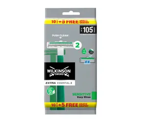 Wilkinson Extra Essential 2 Sensitive Herren Einwegrasierer 10+5 Stück