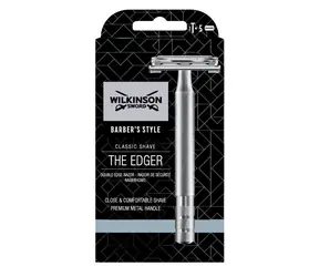 Wilkinson Double Edge Vintage Razor Metallrasierer + 5 Ersatzklingen