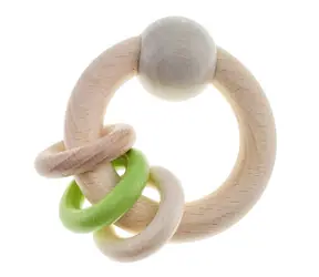 Hess Holz-Motorrassel mit drei Ringen / ab 0 Jahren