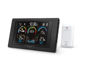Sencor SWS 8000 schwarz / Wetterstation / LCD / Funksensor