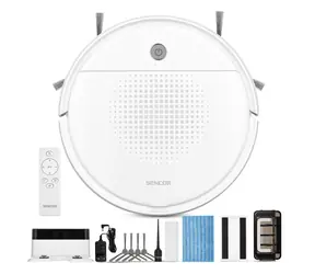 Sencor SRV 1550WH weiß / Roboterstaubsauger / Saugen & Wischen / 18W / 60dB 