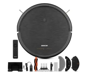 Sencor SRV 3150OR schwarz / Roboterstaubsauger / Saugen & Wischen / 28W / 62dB / 2600 mAh