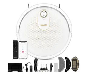 Sencor SRV 4550WH weiß / Roboterstaubsauger / Saugen & Wischen / 28W / 59dB / 2600mAh