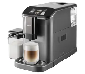 Sencor SES 8500BK grau / Kaffeevollautomat / 1350W / 20 bar / 1,5 l / 200 g Behälter 