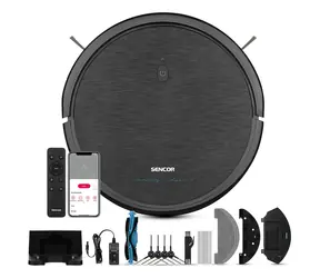 Sencor SRV 3160TQ schwarz / Roboterstaubsauger / Saugen & Wischen / 28W / 59dB / 2600 mAh