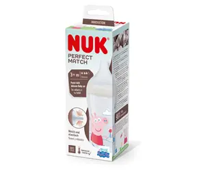 NUK Babyflasche / Peppa Pig 260 ml / 3+ / weiß