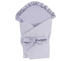 Bomimi Quick-Swapping Wrap mit Rüsche, Musselin, Grau