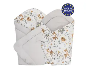 Bomimi Schnellwickelauflage weich doppelseitig Tiere, beige xy