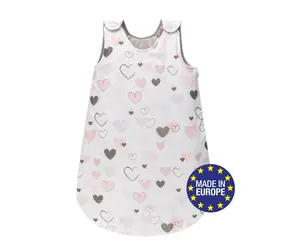 Bomimi Schlafsack 75cm / 3-12m, HERZEN grau