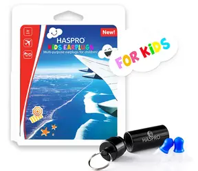 Haspro Reise-Ohrstöpsel für Kinder, 1 Paar / 2 Stück