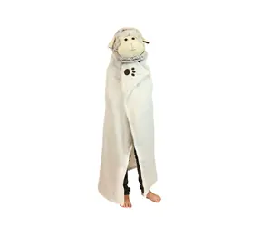 Cozy Noxxiez Sheep - warme Decke mit Kapuze mit Tier- und Pfotentaschen / ab 3 Jahren
