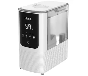 Levoit Oasis Mist SMART weiß / Luftbefeuchter / 4,5l / bis zu 40 m2 / 300 & 500 ml/h / Betrieb bis zu 45 Stunden