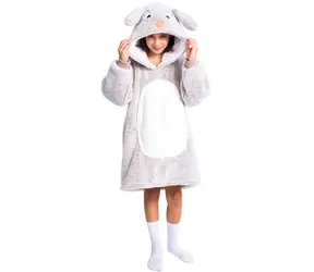 Cozy Noxxiez Rabbit - warme TV-Sweatdecke mit Kapuze / 7 - 12 Jahre