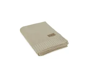 Momi HUG Kinder Strickdecke beige 
