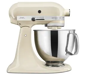 KitchenAid 5KSM125EAC Mandelcreme-Küchenmaschine / Artisan / 300 W / 4,8 l / 10 Geschwindigkeitsstufen
