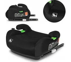 Lionelo Kissen Luuk Fix i-Size 125-150 cm Schwarz Carbon