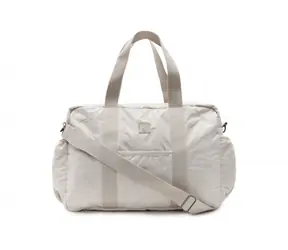 Jollein Wickeltasche, geprägtes Lilienmuster, Sand / 42 × 30 × 15 cm