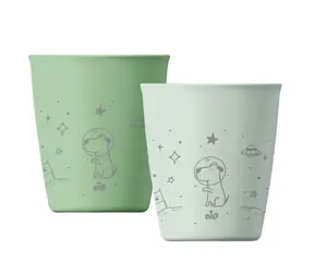 NIP NATURE Line Becher, 2 Stück, grün / ab 12 Monaten