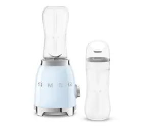 SMEG PBF01PBEU blau / Smoothie-Mixer / 300 W / 0,6 l / 2 Geschwindigkeitsstufen 