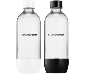 SodaStream Bottle JET 2x 1 l Schwarz & Weiß