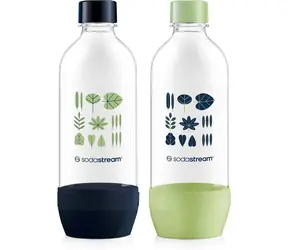 SodaStream JET Flasche 2x 1 l Grün/Marineblau