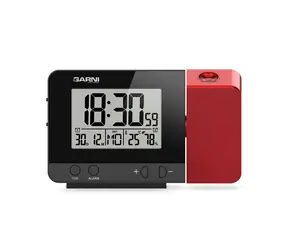 Garni 140R Digitaler Wecker mit Zeit- und Innentemperaturanzeige