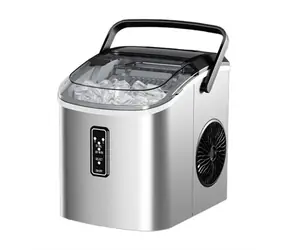 Euhomy IM008 Eiswürfelbereiter silber / 220-240 V / Touch-Bedienung / Tageskapazität: 12 kg Eiswürfel