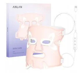 ANLAN 01-AGZMZ / Wasserdichte Maske mit Lichttherapie / 10 W / IPX7