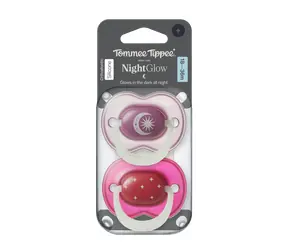 Tommee Tippee Night Silikon-Schnuller 18-36 Monate, 2 Stück - verschiedene Farben
