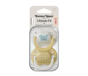 Tommee Tippee Ultimate Fit DECO Silikonschnuller 0-6 Monate Junge 2 Stück - verschiedene Farben 