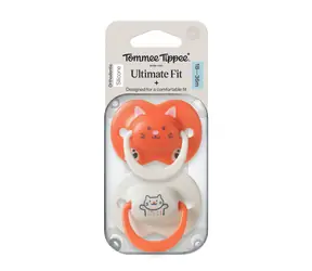 Tommee Tippee Ultimate Fit DECO Silikonschnuller 18-36 Monate Mädchen 2 Stück - verschiedene Farben 