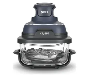Ninja Crispi FN101EUGY grau / Heißluftfritteuse / 1700 W / 3,8 l / 4 Funktionen / 40 °C - 240 °C