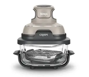 Ninja Crispi FN101EUST beige / Heißluftfritteuse / 1700 W / 3,8 l / 4 Funktionen / 70 °C - 185 °C