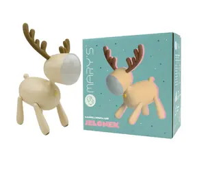 Marys verstellbares LED-Nachtlicht - Hirsch, beige