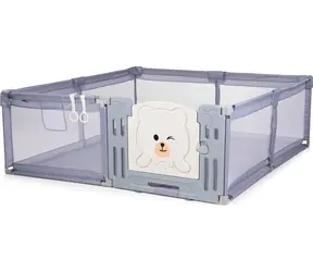 CHIPOLINO Laufstall mit Tür, Amico Grau