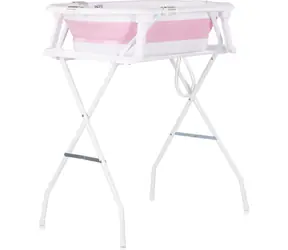 CHIPOLINO Badewanne mit Matte und Ständer, Malibu Pink