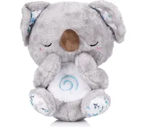 CHIPOLINO Plüschtier mit Atemfunktion und Musik, Koala, Weiß, Grau
