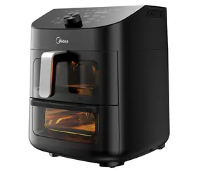 Midea MAD 1100 DADK schwarz / Heißluftfritteuse / 1000 W / Volumen 6 l