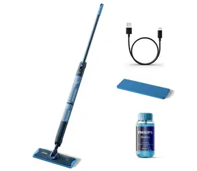 Philips 5000er Serie XV5113/01 OneUp blau-schwarz / elektrischer Wischmopp / 0,28 l / 70 min