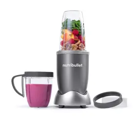 Nutribullet Original 600 NB606DG dunkelgrau / silber / 0,7 l (+0,525 l) / 2 Behälter / 600 W