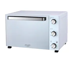 Adler AD 6027 Elektrobackofen weiß / Elektrobackofen / 48 l / 90 °C - 230 °C / 5 Betriebsmodi / 1800 W