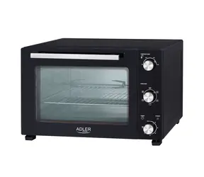 Adler AD 6028 Elektrobackofen schwarz / Elektrobackofen / 60 l / 90 °C - 230 °C / 5 Betriebsmodi / 2000 W