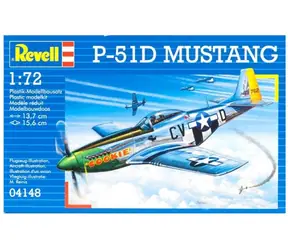 Revell P-51D MUSTANG / Plastikmodell / 1:72 / Anzahl Teile 34 / Altersempfehlung: ab 10 Jahren